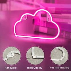 Ifreelife Cloud Neon Signs Neon Lights LED Night Light Wall Decor Lights USB Charging/Battery Operated Decorative Lights for Home, Bedroom, Bar, Christmas/Wedding/Birthday Party