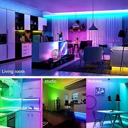 65.6ft Led Lights for Bedroom dalattin Led Strip Lights Color Changing Lights with 44 Keys Remote,2 Rolls of 32.8ft