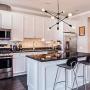 WBinDX Modern Sputnik Chandelier 6 Lights Black Contemporary Pendant Lighting Ceiling Light Fixture for Dining Kitchen Island Bedroom