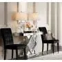Lucas Modern Table Lamps Set of 2 with USB Charging Port Chrome and Glass Drum Shade for Living Room Family Bedroom Bedside - Regency Hill