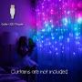 Something Unicorn - Purple Ombre LED String Curtain Lights with Remote for Teen Room, Girls Room, College Dorm, Nursery and Kids Room Décor. Perfect for Mermaid Decoration.(Premium Version)