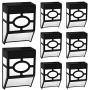 Otdair Solar Lights Outdoor, 2Modes Decorative Solar LED Fence Lights Waterproof, Solar Deck Lights Wireless for Deck, Fence, Patio, Yard, Pathway, Front Door, Cold White/Multicolour Changing, 8 Pack