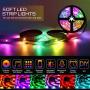 Buthsku LED Lights, 50ft Led Strip Lights APP controll, Music Sync Color Changing Light Strip with 44-Keys IR Remote Controller, RGB 5050 LED Rope Light for Home, Bedroom, TV, Party