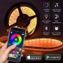 Light Strip, Color Changing Lights with Remote and Bluetooth Controller Sync to Music Apply for Shop Room, Bedroom, Kitchen, Bar, Home Light Strip, Color Changing Lights with Remote and Bluetooth Controller Sync to Music Apply for Shop Room, Bedroom, Kitchen, Bar, Home