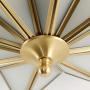 LITFAD Modern 4-Light LED Ceiling Lamp Beveled Frosted Glass Flush Mount Lighting Fixture Traditional Brass Star Close to Ceiling Light Decorative Pendant Light for Hotel Hall Bedroom Living Room LITFAD Modern 4-Light LED Ceiling Lamp Beveled Frosted Glass Flush Mount Lighting Fixture Traditional Brass Star Close to Ceiling Light Decorative Pendant Light for Hotel Hall Bedroom Living Room