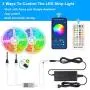 Alexa LED Strip Lights 65.6ft, LUMAND Smart WiFi RGB Light Strips with App and Remote Control,Music Sync Color Changing Light Kit for Bedroom Home Party Decoration