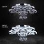 TongLan Crystal LED Ceiling Light Flush Mount 5 Rings Stainless Steel Pendant Lamp Modern Chandelier Lighting Fixture for Foyer Living Room Dining Room (Cool White) TongLan Crystal LED Ceiling Light Flush Mount 5 Rings Stainless Steel Pendant Lamp Modern Chandelier Lighting Fixture for Foyer Living Room Dining Room (Cool White)