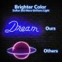 Koicaxy Neon Sign, Led Neon Light Wall Light Led Wall Decor, Battery or USB Powered Light Up Acrylic Neon Sign for Bedroom, Kids Room, Living Room, Bar, Party, Christmas, Wedding (Dream 2)