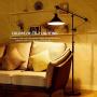 CO-Z Industrial Pulley Floor Lamp Adjustable, 70’’ Antique Floor Task Lamp in Matte Black Finish, Metal Standing Floor Lamp Over Couch for Living Room Reading Office Bedroom.