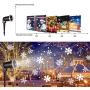 ChristmasSnowflake Projector Lights Holiday Snow Projector with Remote ControlWeatherproof Led Projector Outdoor&Indoor Rotating Light Projector for XmasHoliday PartyDecorations