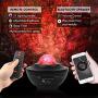 Night Light Projector 3 in 1 Galaxy Projector Star Projector with Bluetooth Speaker, Ocean Wave Bedside Lamp, Adjustable Lightness & Remote Control, Support WiFi Connection Music Player
