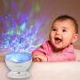 Exelme Night Light Projector Ocean Wave - Sound Machine with Soothing Nature Noise and Relaxing Light Show - Color Changing Wave Light Effects for Kids Adults Bedroom Living Room