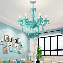 Chandelier Candle Ceiling Lights Pendant Ceiling Fixture Lamp Dining Room Flush Mount Chandeliers Green 5 Lights