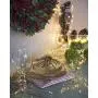 String Lights Christmas/ Starry Lights 220 LEDs Waterfall Vine String Lights Battery Operated Copper Wire Branch Lights with Remote Timer for Garden OutdoorTree Decorative (Warm White)