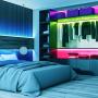 82FT LED Strip Lights,Smart Music sync LED Strip Lights,Bluetooth led Strip Lights,5050 SMD LED Color Changing Lights， RGB LED Strip Light for Bedroom，Kitchen，Party，Home Decoration
