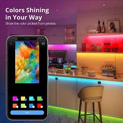 Govee LED Strip Lights RGBIC, 16.4FT Bluetooth Color Changing Rainbow LED Lights, APP Control with Segmented Control Smart Color Picking, Multicolor LED Music Lights for Bedroom, Room, Kitchen, Party