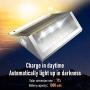 JACKYLED Upgrade Solar Step Lights 12 Pack Outdoor Deck Lights 3 LED Waterproof Stair Lights with Larger Solar Panel Outdoor Fence Light for Steps Stair Garden Fence Pathway Patio White Light
