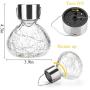 GIGALUMI Solar Hanging Lights Outdoor Christmas Yard Decoration, 4 Pcs Solar Powered LED Garden Lights for Lawn, Patio, Yard-Warm White