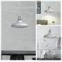 SUSUO 18'' Wide Barn Pendant Light Fixtures Retro Rustic Warehouse Shade Hanging Ceiling Lighting with Wire Cage,White SUSUO 18'' Wide Barn Pendant Light Fixtures Retro Rustic Warehouse Shade Hanging Ceiling Lighting with Wire Cage,White