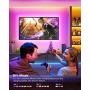 100ft Smart LED Strip Lights Bluetooth with Remote, Fussion LED Lights for Bedroom with Remote Music Sync, Room Christmas Decoration(100Ft APP+ Remote+ Mic Control)