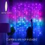 Something Unicorn - Purple Ombre LED String Curtain Lights with Remote for Teen Room, Girls Room, College Dorm, Nursery and Kids Room Décor. Perfect for Mermaid Decoration.(Premium Version)