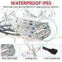 YEYEE Led Strip Lights Waterproof 16.4ft 5m Flexible Color Changing RGB SMD 5050 LED Strip Light Kit with 44 Keys IR Remote Controller for Bedroom Home Kitchen Decoration DIY (16.4)