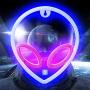 Alien Neon Signs Lights for Wall Decor, Battery/ USB Operated Led Neon Sign, Pink/Blue Alien Neon Night Light for Bedroom, Valentines Day, Christmas, Living Room, Kids Room, Teen Room
