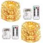 ECOWHO String Lights, 66ft 200 LED Battery Powered Fairy Lights, 8 Lighting Modes, Decorative Warm White Lights for Bedroom, Patio, Garden, Wedding (2 Pack) ECOWHO String Lights, 66ft 200 LED Battery Powered Fairy Lights, 8 Lighting Modes, Decorative Warm White Lights for Bedroom, Patio, Garden, Wedding (2 Pack)