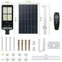 400W Solar Street Flood Light Outdoor, NIORSUN Motion Sensor Dusk to Dawn Solar Light with Remote Control IP67 Waterproof for Parking Lot, Stadium, Garden, Pathway(Bright White)
