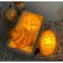LED Light Croissant Cross Bread Night Light Home Party Decoration Creative Gift LED Kids Night Lamp for Bedroom Living Room (Croissant B)