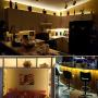 Warm White LED Rope Lights Outdoor Cuttable Waterproof 39ft/12m Plug in Strip Light 432pcs LEDs 110V Flexible Connectable Backyards Decorative Lighting Bedroom Wedding Party Garden