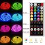 Segrass LED Strip Lights Music Sync, 5050 RGB Music Sync Color Changing RGB Lights with 40keys Music Remote Controller, LED Lights for Bedroom Party Home Decoration (16.4ft)