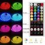 Segrass LED Strip Lights Music Sync, 5050 RGB Music Sync Color Changing RGB Lights with 40keys Music Remote Controller, LED Lights for Bedroom Party Home Decoration (16.4ft)