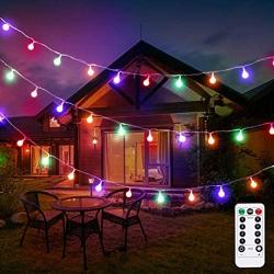 LE Globe String Lights, Battery Operated, Ball String Lights with Remote, Timer and 8 Modes, 16.4ft 50 LED, Indoor Outdoor Decorative Fairy Lights for Bedroom, Party, Christmas and More (Multicolor)