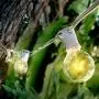 Afirst Outdoor String Lights 50 Ft with 52 Globe Bulbs Patio String Lights UL Certification Weatherproof Outdoor Hanging Lights for Garden/Backyard Party/Wedding-White Cord