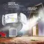 Home Zone Security Motion Sensor Light - Ultra Bright 3 Head Outdoor Weatherproof LED Flood Light
