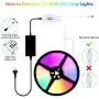 Lamomo Smart WiFi RGB LED Light Strips, Color Changing 16.4ft Strip Lights Phone App Control Works with Alexa, Silicone IP23 Waterproof Rope Lights with Remote Music Sync for Bedroom Outdoor Party
