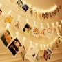 LED Photo String Lights-Magnoloran 20 Photo Clips Battery Powered Fairy Twinkle Lights, Wedding Party Christmas Home Decor Lights for Hanging Photos, Cards and Artwork, Warm White LED Photo String Lights-Magnoloran 20 Photo Clips Battery Powered Fairy Twinkle Lights, Wedding Party Christmas Home Decor Lights for Hanging Photos, Cards and Artwork, Warm White