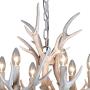 BOOU1 Layer Resin Antler Chandelier Antlers Vintage Style Resin 6 Light Chandeliers for Living Room Cafe Restaurant Kitchen bar American Countryside Deer Horn Ceiling Lights BN-1055-6B(Retro White) BOOU1 Layer Resin Antler Chandelier Antlers Vintage Style Resin 6 Light Chandeliers for Living Room Cafe Restaurant Kitchen bar American Countryside Deer Horn Ceiling Lights BN-1055-6B(Retro White)