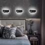 Ralbay Modern Wall Sconces 24W LED Wall Mounted Light for Bedroom Living Room Hallway, Natural White 4000K