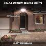 LeiDrail Solar Flood Lights Outdoor Motion Sensor 1500LM Super Bright LED Security Light 3 Adjustable Head 6000K White Light IP65 Waterproof for Garage Yard Porch Entryways Backyard Pathway Patio