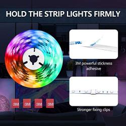 LED Strip Lights, MESUN 32.8ft 10m RGB Light Strip Kits with Remote for Room, Ceiling, Bedroom, TV, Kitchen, Desk, Color Changing Led Strip Bright SMD5050 with 3M Adhesive and Clips