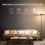 Floor Lamp, Torchiere Floor Lamp, 20W/2000LM Super Bright LED Floor Lamp, 3000K Daylight, Stepless Dimmable Floor Lamp, Touch Control, Metal Body, Standing Lamps for Living Room, Bedroom, Office, Work Floor Lamp, Torchiere Floor Lamp, 20W/2000LM Super Bright LED Floor Lamp, 3000K Daylight, Stepless Dimmable Floor Lamp, Touch Control, Metal Body, Standing Lamps for Living Room, Bedroom, Office, Work