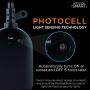 myTouchSmart, Black Automatic Outdoor Plug-in Timer, Photocell Sensor, On at Dusk/6-Hour Countdown, 1 Grounded Outlet, Weather Resistant, Ideal for Seasonal, String Lights, LED, 36170, 1 Pack