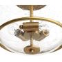 Modern Glass Semi Flush Mount Ceiling Light, Hallway Light Fixtures with Seeded Glass for Dining Room, Bedroom, W12'' x H9'' Modern Glass Semi Flush Mount Ceiling Light, Hallway Light Fixtures with Seeded Glass for Dining Room, Bedroom, W12'' x H9''