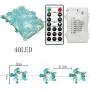 Decorman Sea Turtle Decorative String Lights, 14ft 40 LED 8 Modes Cool White Weatherproof Battery Operated Ocean Theme Lights for Bedrooms Parties Weddings Gardens with Remote and Timer