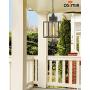 Osimir Outdoor Pendant Light Fixture, 1 Light Exterior Hanging Lantern Porch Light, 14'' Outside Lighting for House in Black Finish with Bubble Glass Lamp Shade 2375/1HL