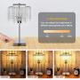 Crystal Table Lamp with Dual USB Fast Charging Ports 3-Way Dimmable Touch Control Bedside Lamp Decorative Elegant Nightstand Lamp for Living Room Bedroom Dining Study Room, T45 6W LED Bulb Included Crystal Table Lamp with Dual USB Fast Charging Ports 3-Way Dimmable Touch Control Bedside Lamp Decorative Elegant Nightstand Lamp for Living Room Bedroom Dining Study Room, T45 6W LED Bulb Included