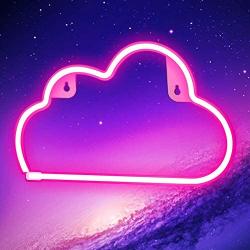 Ifreelife Cloud Neon Signs Neon Lights LED Night Light Wall Decor Lights USB Charging/Battery Operated Decorative Lights for Home, Bedroom, Bar, Christmas/Wedding/Birthday Party