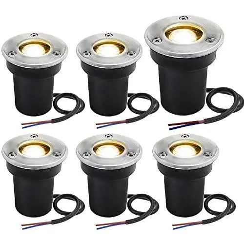 Landscape Lights Sunriver 6Pack LED Well Lights 1W 12V-24V Ground Lights IP67 Waterproof Low Voltage Landscape Lighting Spotlight for Driveway, Deck, Step, Garden Lights Outdoor (Warm White) Landscape Lights Sunriver 6Pack LED Well Lights 1W 12V-24V Ground Lights IP67 Waterproof Low Voltage Landscape Lighting Spotlight for Driveway, Deck, Step, Garden Lights Outdoor (Warm White)